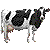 牛（ホルスタイン）／アイコン