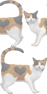 三毛猫の壁紙／非営利無料イラスト