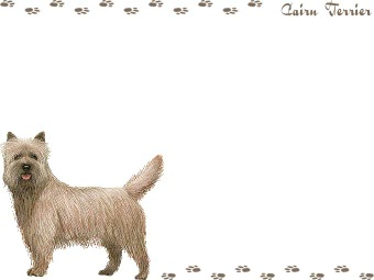 ケアーン テリアの年賀状／非商用無料イラスト