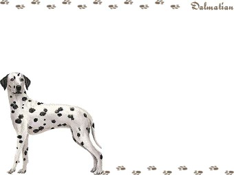 ダルメシアンの年賀状／非商用無料イラスト