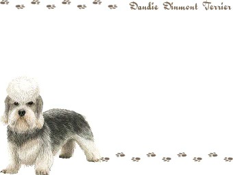 ダンディディンモント テリアの年賀状／非商用無料イラスト