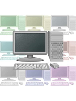 ポスカ・パソコン／条件付フリー素材