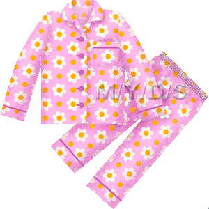 花柄パジャマのイラスト／無料素材集（条件付）