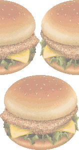 チキン・バーガーの壁紙／非営利無料イラスト