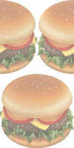 ハンバーガーの壁紙／非営利無料イラスト