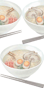 豚骨ラーメンの壁紙／非営利無料イラスト