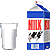 ミルク（牛乳）／アイコン