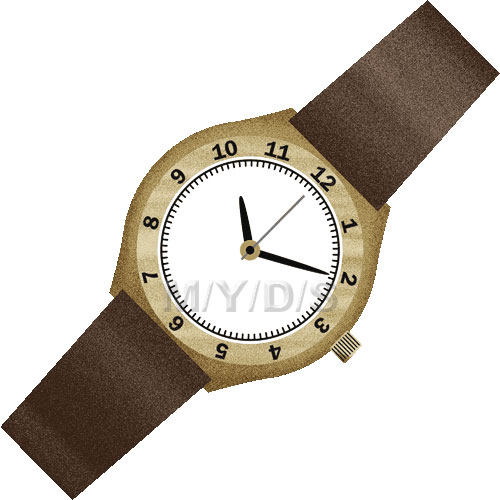 腕時計（リストウォッチ）のイラスト／条件付フリー素材集