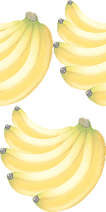 バナナの壁紙／非営利無料イラスト
