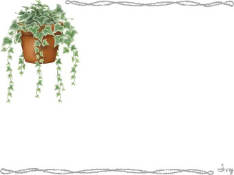 アイビー（セイヨウキヅタ）の年賀状／非商用無料イラスト