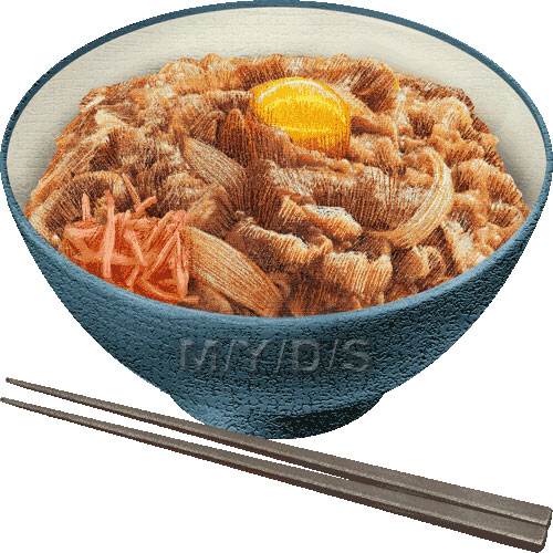 牛どん／フリー素材