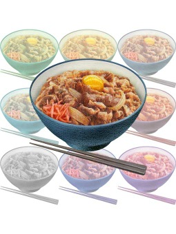 牛丼のポストカード／無料イラスト