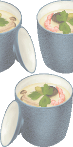 茶碗蒸しの壁紙／非営利無料イラスト