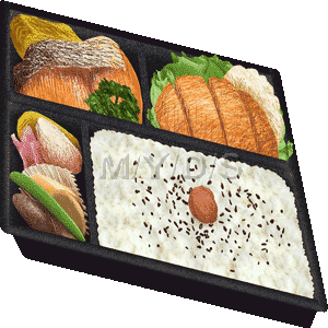 まくのうち弁当のイラスト／無料素材集（条件付）