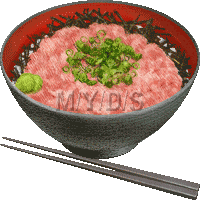 ねぎトロ丼のイラスト／フリー素材（条件付）