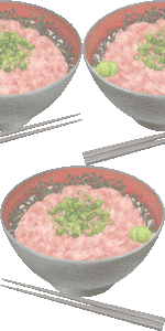 ネギトロ丼の壁紙／非営利無料イラスト