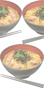 親子丼の壁紙／非営利無料イラスト