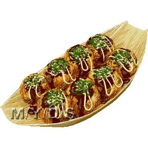 タコ焼きのイラスト／無料素材集（条件付）