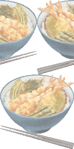 天丼の壁紙／非営利無料イラスト