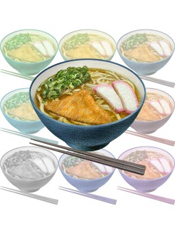 ポスカ・キツネうどん／条件付フリー素材