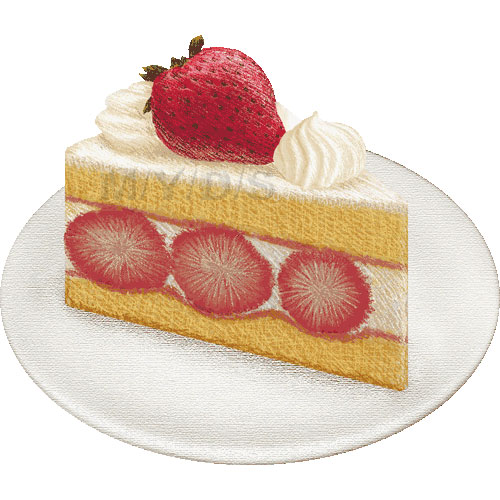 苺のショートケーキのイラスト／条件付フリー素材集