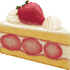 いちごのしょーとけーきのあいこん