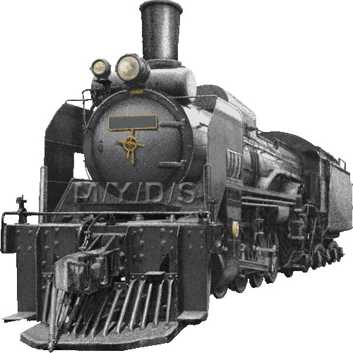 蒸気機関車のイラスト／条件付フリー素材集