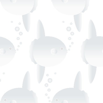 481 整列まんぼう＞翻車魚（まんぼう）のテキスタイル図案／非商用無料イラスト