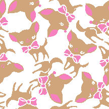 071 シンプルちわわの携帯背景画像