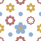 228 幾何水玉花柄の携帯背景画像