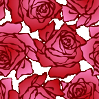 107 バラ線画多色の携帯背景画像