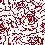 108 バラ線画の携帯壁紙