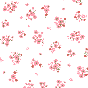 256 ピンク系小花ブーケのテキスタイルデザイン