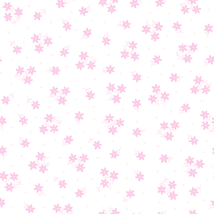 258 ピンク小花＞小花柄のテキスタイル図案／非商用無料イラスト