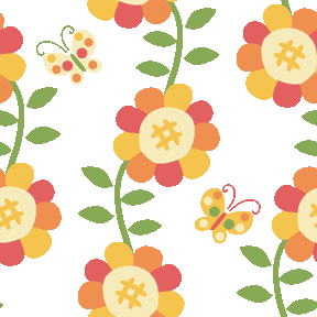 218 ひまわりと蝶の携帯背景画像