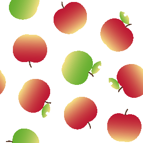 533 シンプルりんごの総柄図案