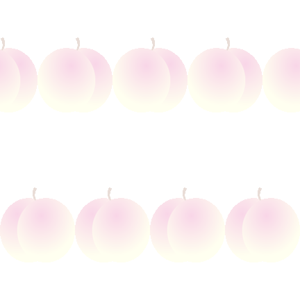 桃ぼーだーのテキスタイルパターン