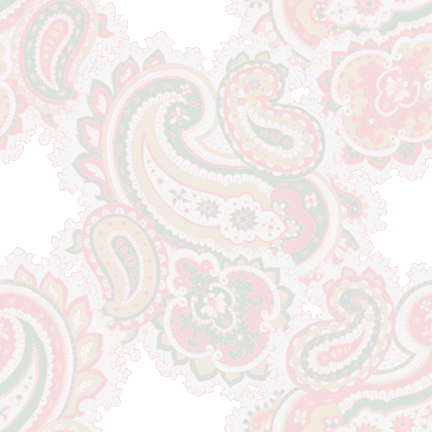 418 ピンクベースぺいずりー＞ペーズレー（大）のテキスタイル図案／非商用無料イラスト