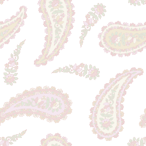 412 花ペイズリー＞ペズリー（中）のテキスタイル図案／非商用無料イラスト