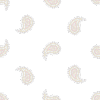 406 勾玉模様＞ペーズリー（小）のテキスタイル図案／非商用無料イラスト