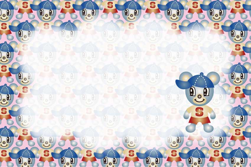 マウスくん＜鼠・子年（ねずみどし）のポストカードイラスト・無料